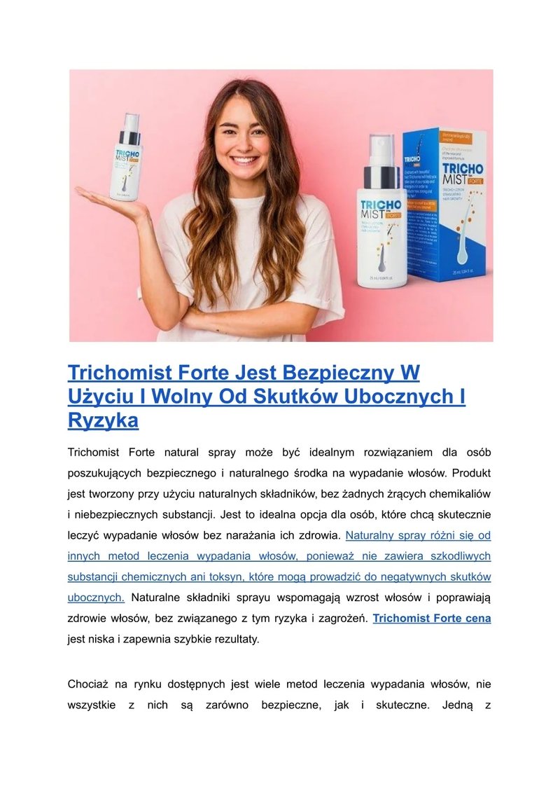 Trichomist forte dla kobiet, trichomist forte cena